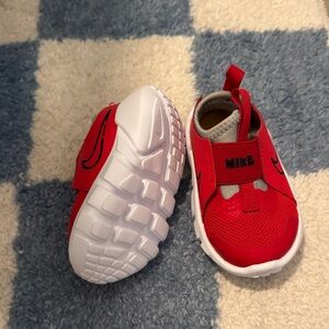 Nike Kids Red and White Sneakers